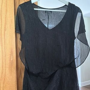 Black and silver wedding guest dress